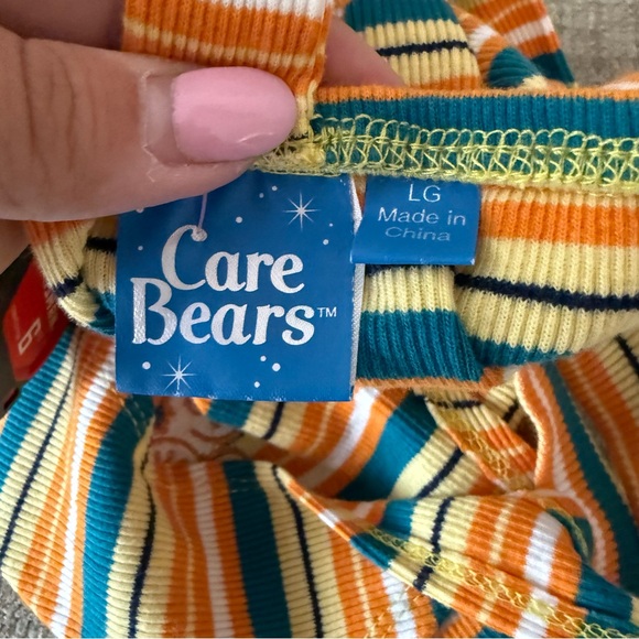 Care Bears Sunshine Bear Embroidered Halter Tank Top Sz  Large 90s Y2K 80s retro - Picture 5 of 7